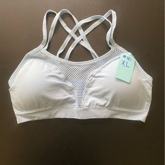 Baby Blue Mesh Bra - Picture 1 of 3